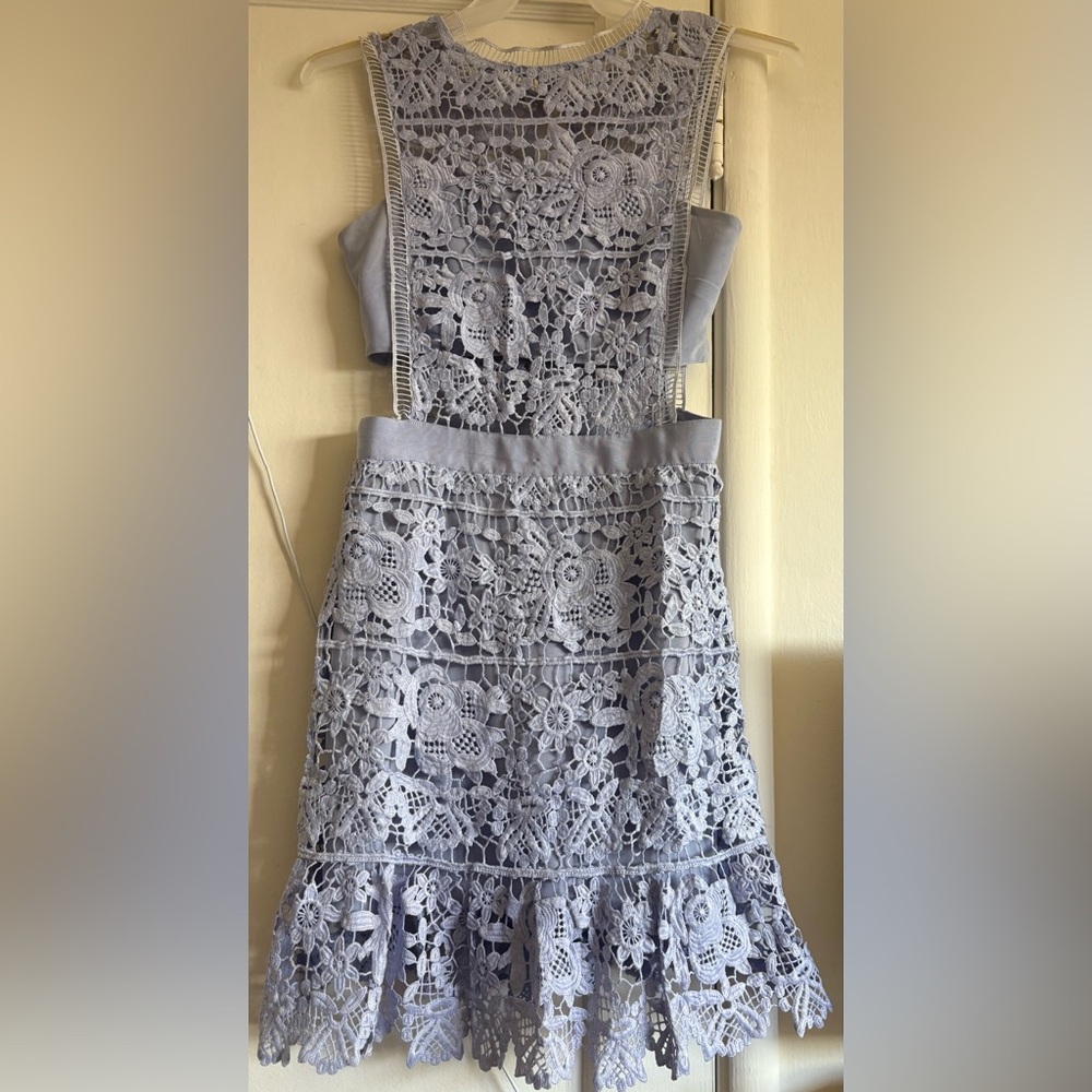 Elegant Lavender Lace Dress